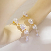 Irregular Pearls Long Tassel Earrings For Women