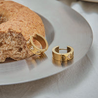 18K Gold Plated Heart Rhinestone Hoop Earrings for Women