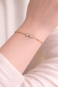 Anti-Tarnish Bow Crystal Bracelet