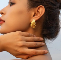 Anti-Tarnish Fireworks Stud Earring