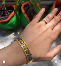 Blue Evil Eye Stainless Steel Bracelet