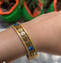 Blue Evil Eye Stainless Steel Bracelet