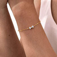 Anti-Tarnish Bow Crystal Bracelet
