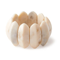 Apricot Resin & Acrylic Bangle Bracelet