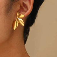 BloomPetal Floral Stud Earrings