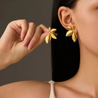 BloomPetal Floral Stud Earrings