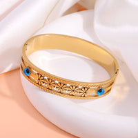 Blue Evil Eye Stainless Steel Bracelet