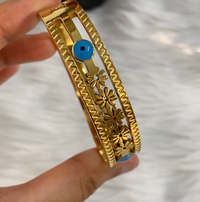 Blue Evil Eye Stainless Steel Bracelet