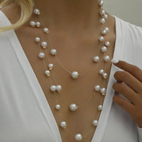 Boho Baroque Layered Pearl Necklace