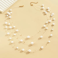 Boho Baroque Layered Pearl Necklace