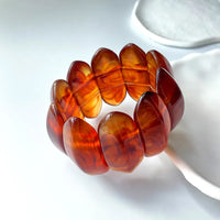 Coffee Resin & Acrylic Bangle Bracelet