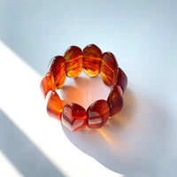 Coffee Resin & Acrylic Bangle Bracelet