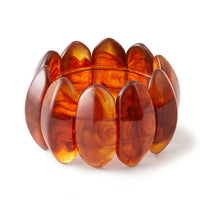 Coffee Resin & Acrylic Bangle Bracelet