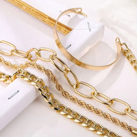 Combo Pack Of Four Gold Plated Adjustable Bracelet Set