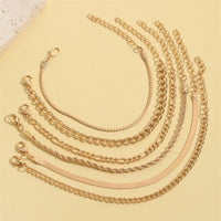 Combo Pack Of Six Gold Plated Adjustable Bracelet Set