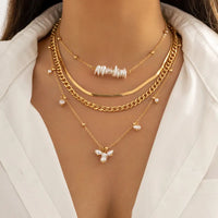 Combo Set Of Four Gold Plated Necklaces For Women