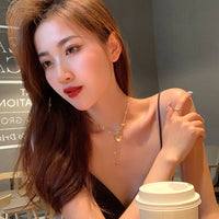 Dainty Love Heart Pendant 18K Gold Plated Stainless Steel Anti-Tarnish Necklace