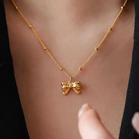 Elaria Anti-Tarnish Butterfly Pendant Necklace
