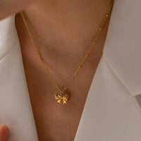 Elaria Anti-Tarnish Butterfly Pendant Necklace