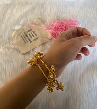 Ghungroo Magic - Handcrafted Brass Bangle Set (Set of 2)