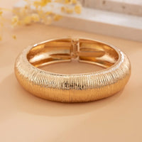 Gold Plated Exaggerates Chunky Thick Bangle Bracelet for Women