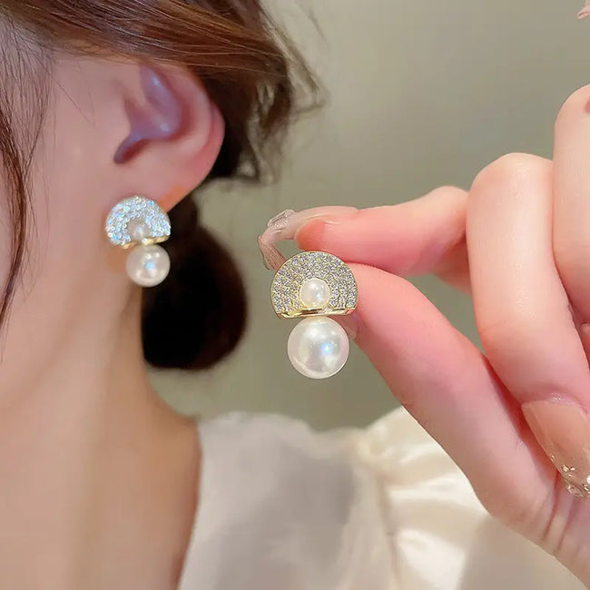 Big stud earrings cheap deals