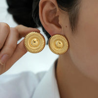 Golden Solaris Studs