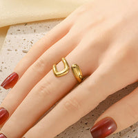 Golden Wave Ring