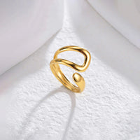 Golden Wave Ring