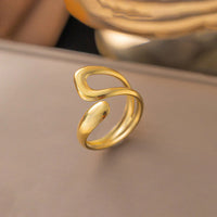 Golden Wave Ring