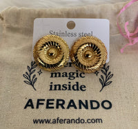 Golden Solaris Studs