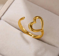 Liora Heart Adjustable Ring