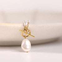 Luna Pearl Stainless Steel Chain Necklace