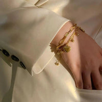 Luxe Heart Link Bracelet