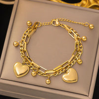 Luxe Heart Link Bracelet