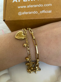 Luxe Heart Link Bracelet