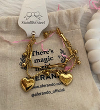 Luxe Heart Link Bracelet