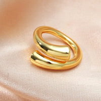 Luxurious Gold Plated Adjustable Ring