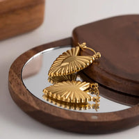 Lyra Heart Hoop Earrings