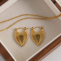 Lyra Heart Hoop Earrings