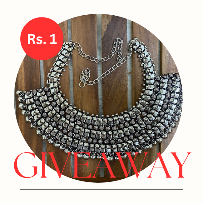 Oxidised Statement Necklace For Women