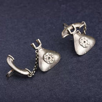 Oxidised Telephone Earrings