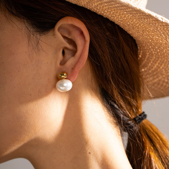 Parisian Pearl Anti-Tarnish Studs Earring