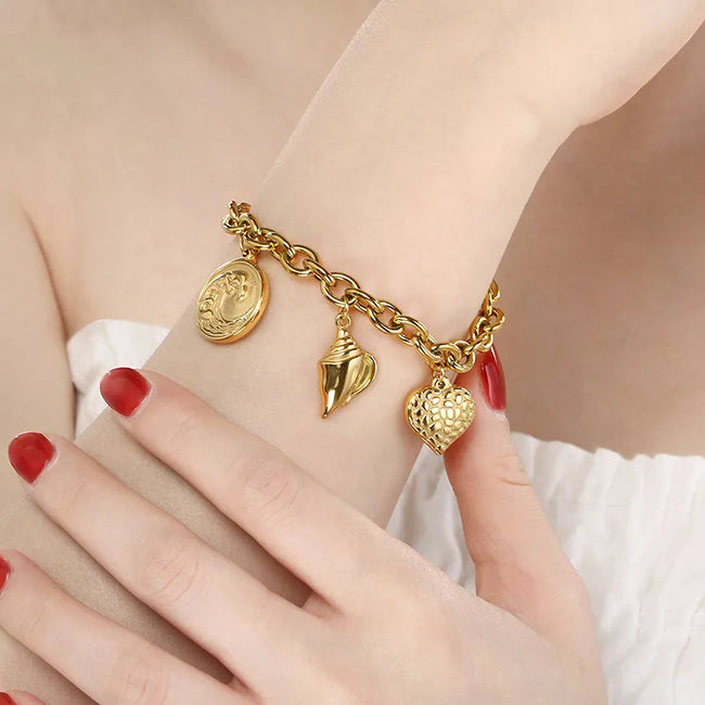 Seabreeze Anti-Tarnish Multi-Charm Bracelet