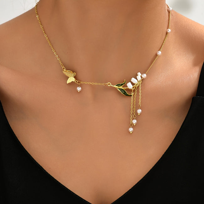 Simple Style Classic Style Butterfly Alloy Wholesale Necklace