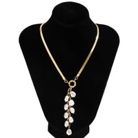 Simple Style Geometric Pearl Grape Branch Women's Necklace