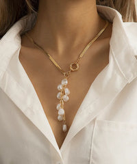 Simple Style Geometric Pearl Grape Branch Women's Necklace