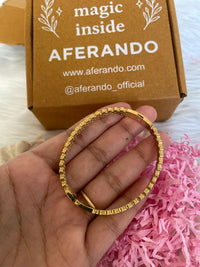 Stainless Steel 18k Gold-Plated Classy Bracelet – Perfect with Watches