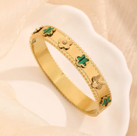 The Emerald Gardenia Bangle