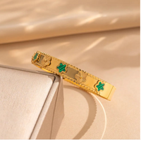 The Emerald Gardenia Bangle